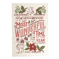 Old World Yuletide Tea Towels by Fancy That Design House | Christmas Tea Towels | Set of 3