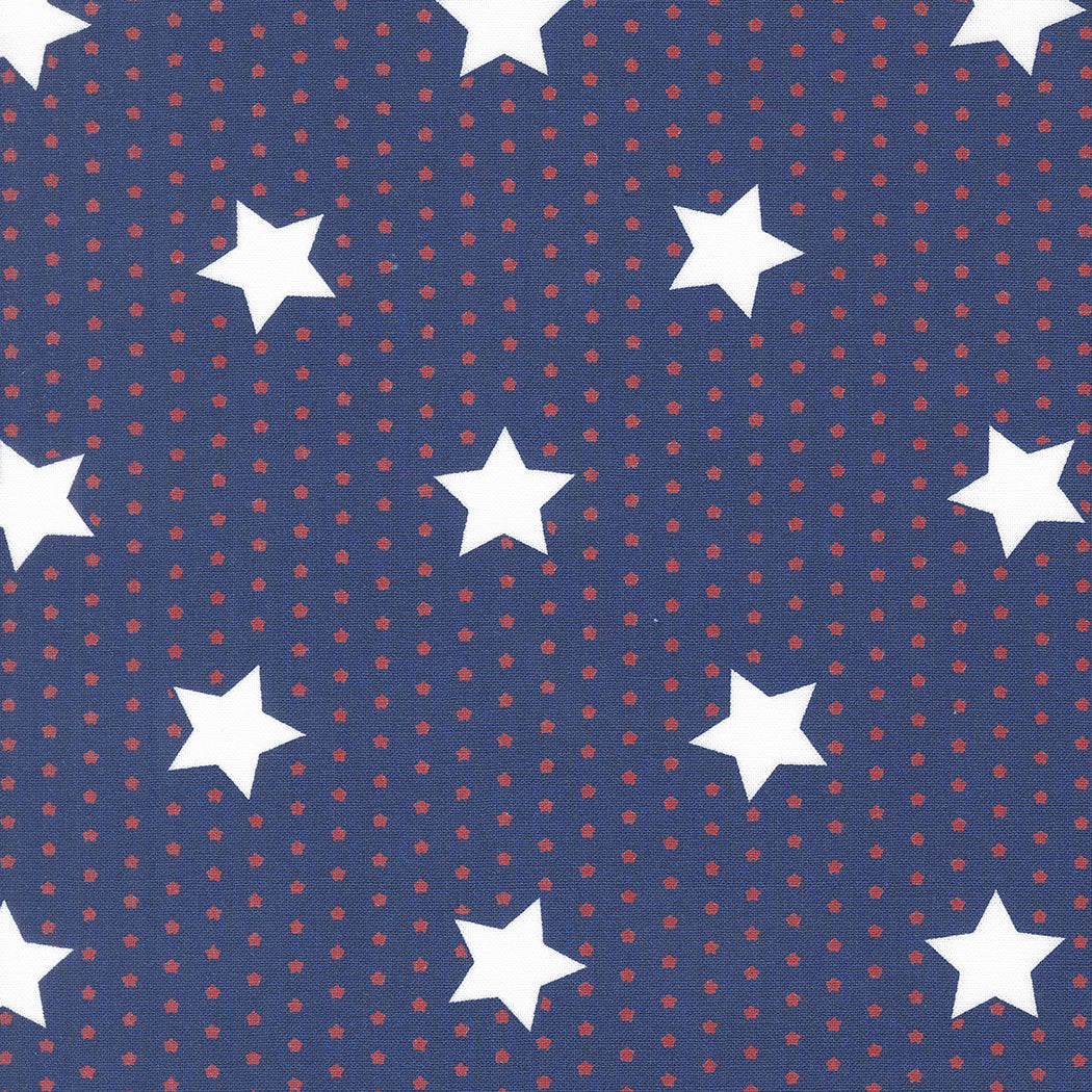 Star Spangled Salute Stars Twilight by April Rosenthal of Prairie Grass for Moda Fabrics | 24171 14