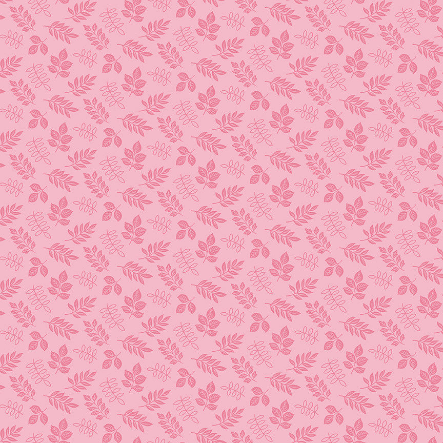 Little Darlin' Leaves Pink Yardage by the RBD Designers for Riley Blake Designs | C16974-PINK