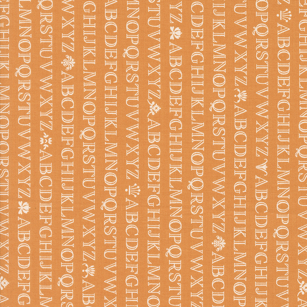 Agatha Road Alphabet Pumpkin Yardage by Fig Tree & Co for Moda Fabrics | 35411 12