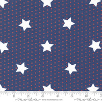 Star Spangled Salute Stars Twilight by April Rosenthal of Prairie Grass for Moda Fabrics | 24171 14