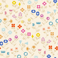 Salutations Forget Me Not Natural  Yardage by Rashida Coleman Hale for Ruby Star Society | RS1092 11