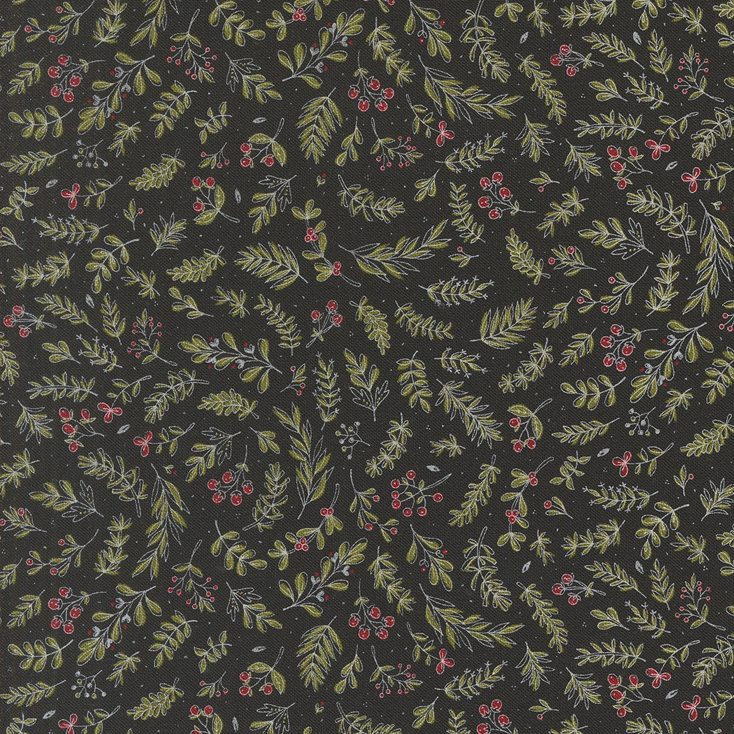 Emmitt and Ivy Holly Black Yardage by Sweetwater for Moda Fabrics | 55695 17