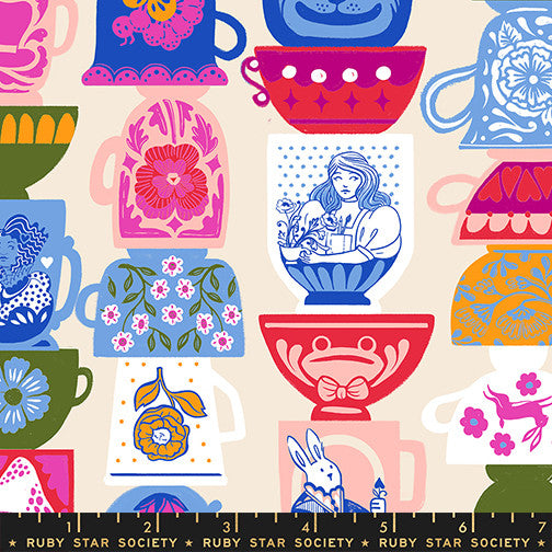 PRESALE Hello Alice Tea Party Shell Yardage by Sarah Watts for Ruby Star Society | RS2122 11