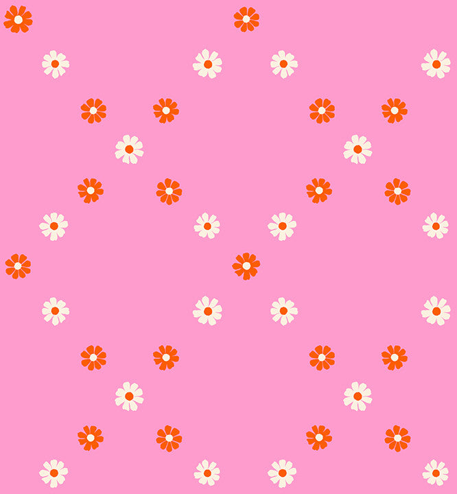 Best Day Ever Diamond Flowers Flamingo Yardage by Melody Miller for Ruby Star Society | RS0107 14