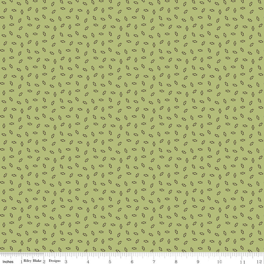 Gentler Times Olden Days Lettuce Yardage by Lori Holt of Bee in My Bonnet For Riley Blake Designs | C16481-LETTUCE
