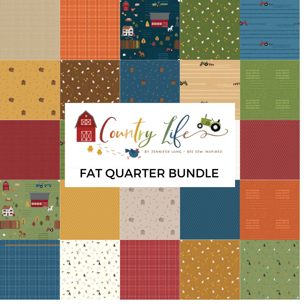 Riley Blake Fat Quarter Bundle 18X21 14pcs-Barn Quilts