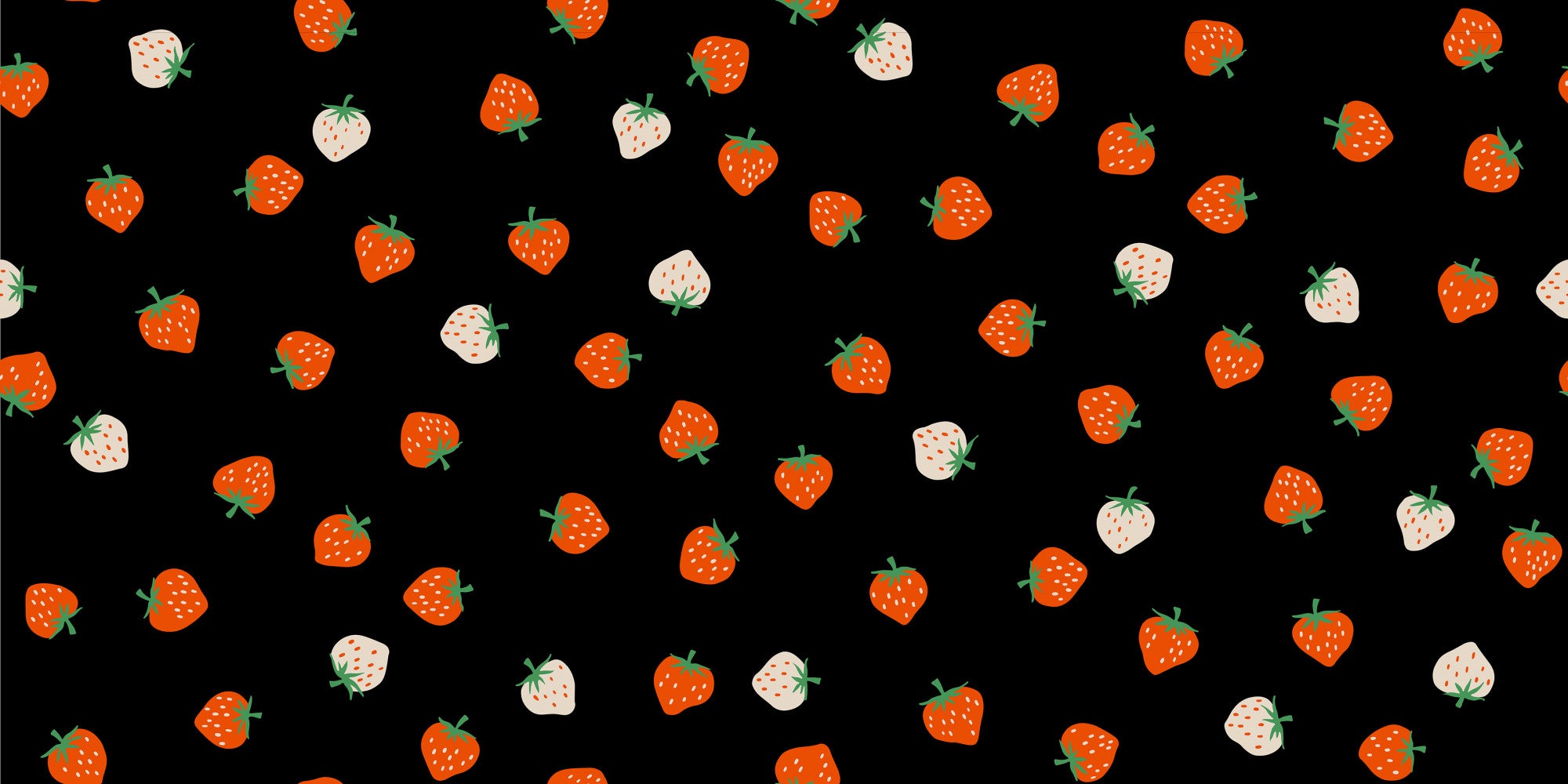 Strawberry Black Strawberry Toss Yardage by Kimberly Kight for Ruby Star Society | RS3085 22