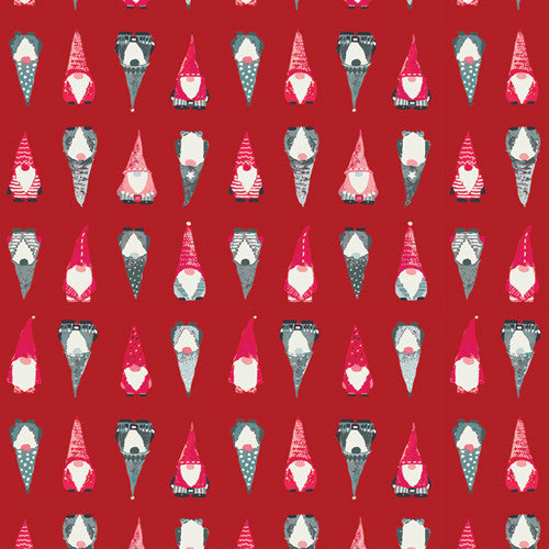 Adventale Playful Gnomes Berry Yardage by Katarina Roccella for Art Gallery Fabrics | ADV25912