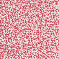 Summertime Bloom Cream Red Yardage by Camille Roskelley for Moda Fabrics | 55321 32