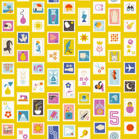 Salutations Stampy Golden Hour Yardage by Rashida Coleman Hale for Ruby Star Society | RS1089 12