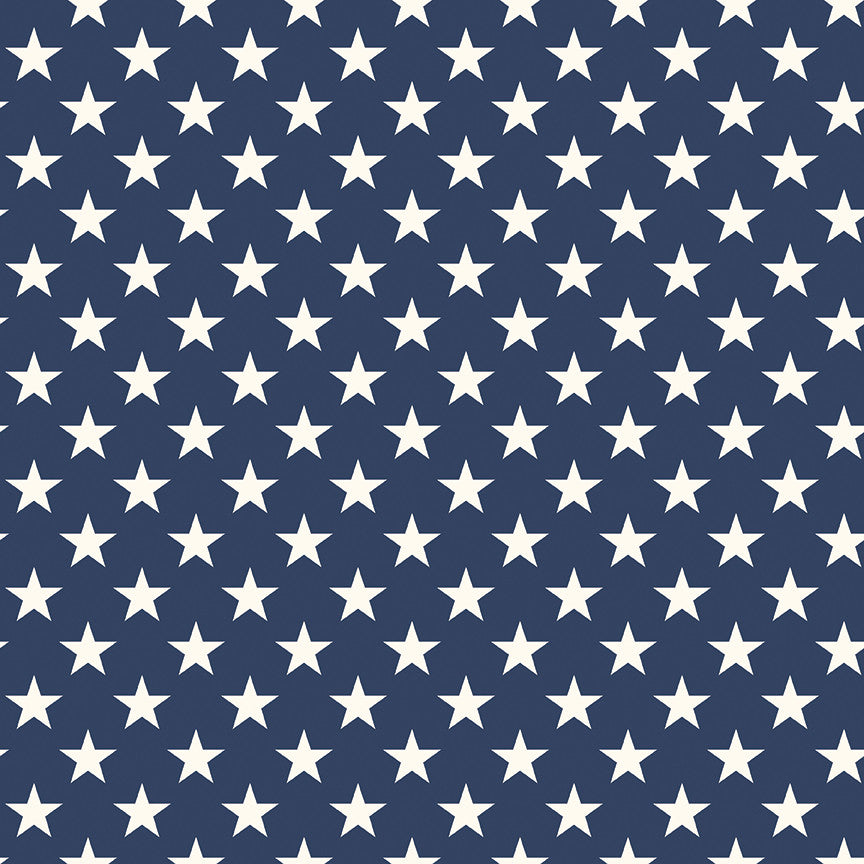 Freedom Garden Stars Blue Yardage by My Mind's Eye for Riley Blake Designs | C15622-BLUE
