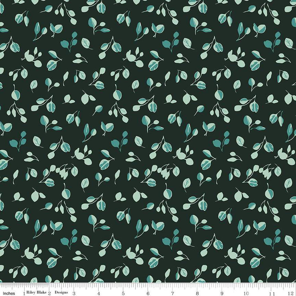 Porch Swing Dark Green Eucalyptus Yardage by Ashley Collett for Riley Blake Designs | C14053 DKGREEN