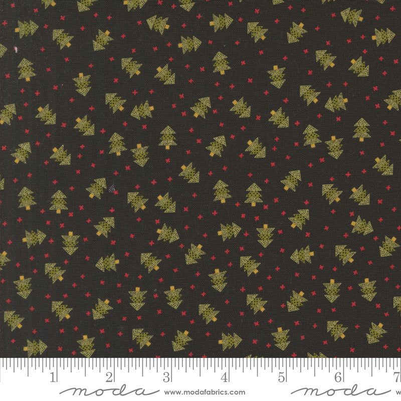 Emmitt and Ivy Spruce Black Yardage by Sweetwater for Moda Fabrics | 55692 17