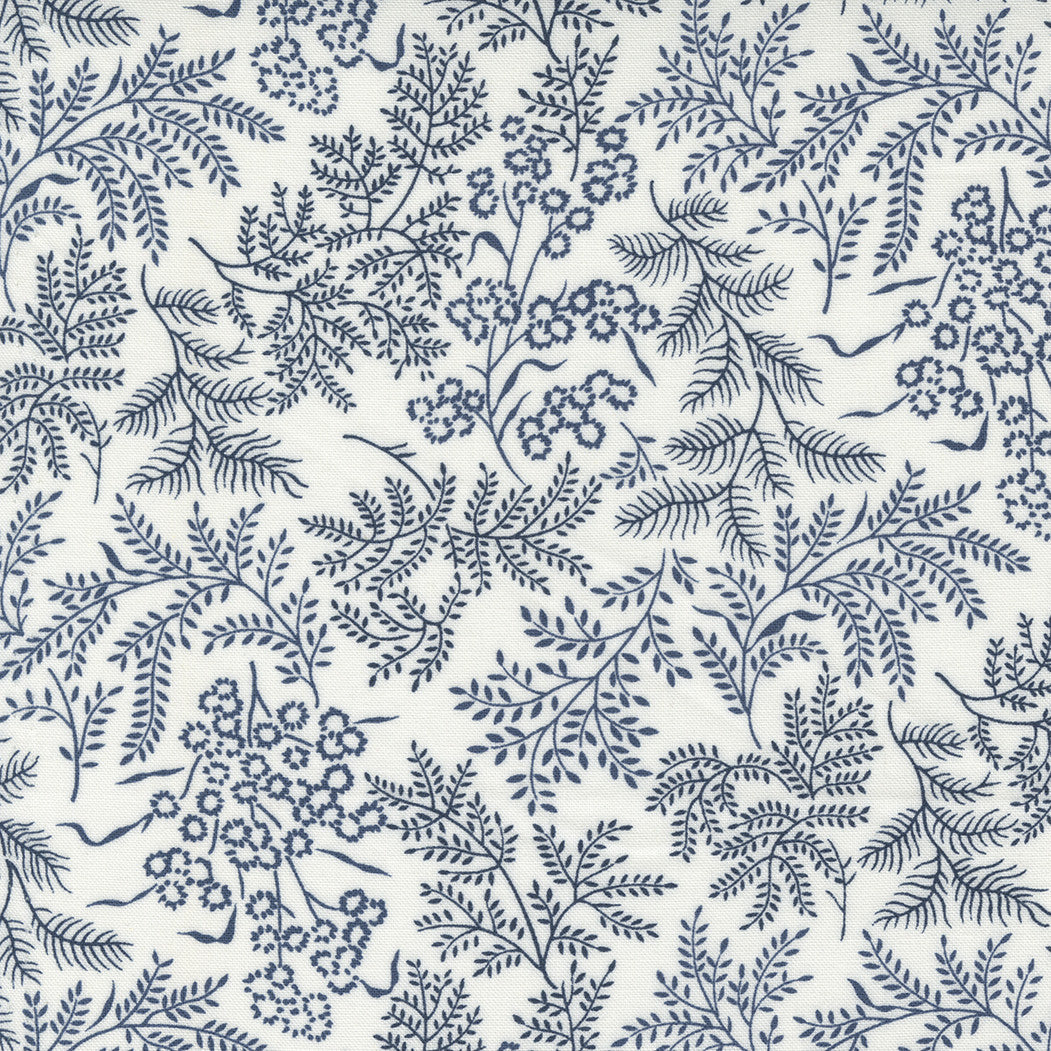 Nantucket Summer Sconset Cream Navy Yardage by Camille Roskelley for Moda Fabrics | 55261 21