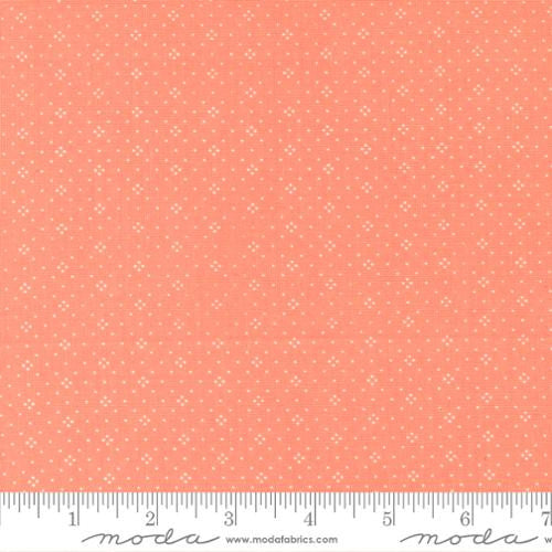 Jelly and Jam Coral Eyelet Yardage by Fig Tree for Moda Fabrics | 20488 68 | Blender Fabric Quilting Cotton