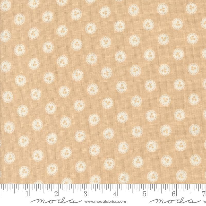 Dainty Meadow Dainty Dot Wheat Yardage by Heather Briggs of My Sew Quilty Life for Moda Fabrics | 31746 12