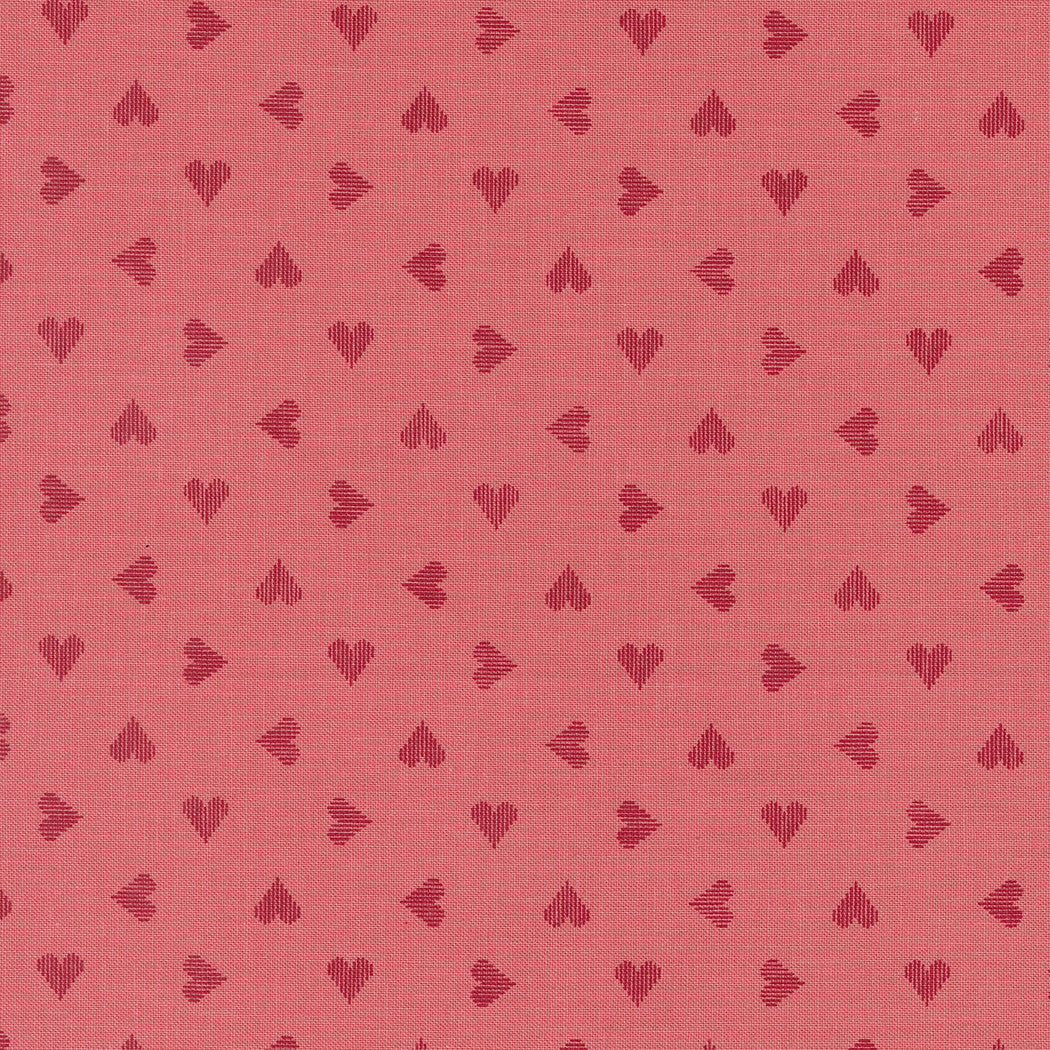 Love Blooms Sweetheart Valentines Hearts Lipstick Yardage by Lella Boutique for Moda Fabrics | 5223 13