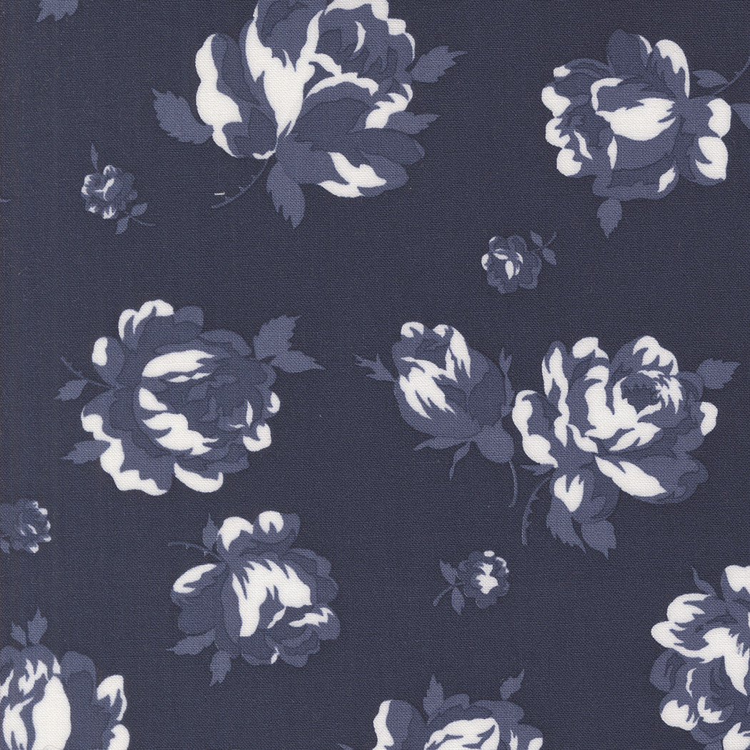 Summertime Rosie Navy Yardage by Camille Roskelley for Moda Fabrics | 55320 20