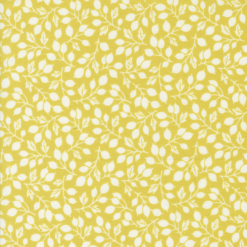 Portofino Olive Branch Citron Yardage by Fig Tree & Co for Moda Fabrics | 35393 27