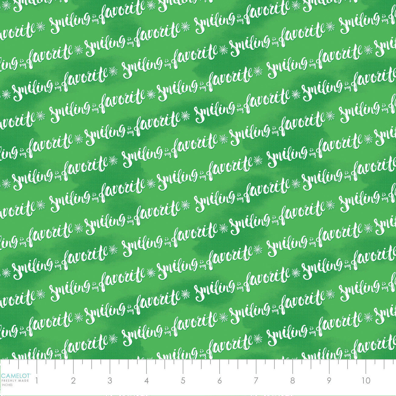 Elf the Movie Smiling Green Yardage by Camelot Fabrics | 23130128-02