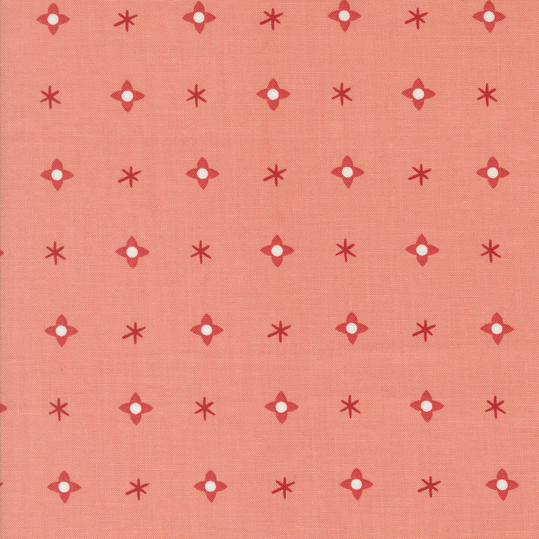Tiny Christmas Christmas Star Carnation Yardage by Lizzy House for Moda Fabrics | 37135 14