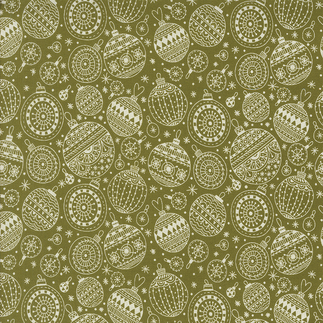 Emmitt and Ivy Ornaments Pine Yardage by Sweetwater for Moda Fabrics | 55694 33