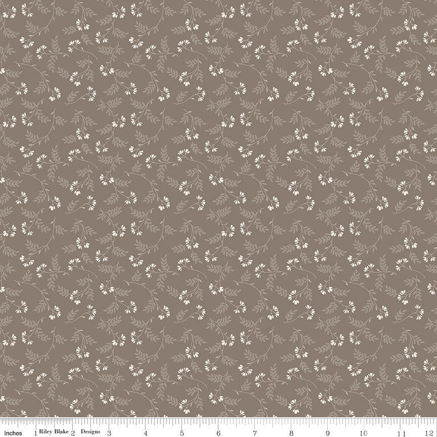 Piece & Plenty Vine Pebble Yardage by Lori Holt of Bee in my Bonnet for Riley Blake Designs | C15887-PEBBLE