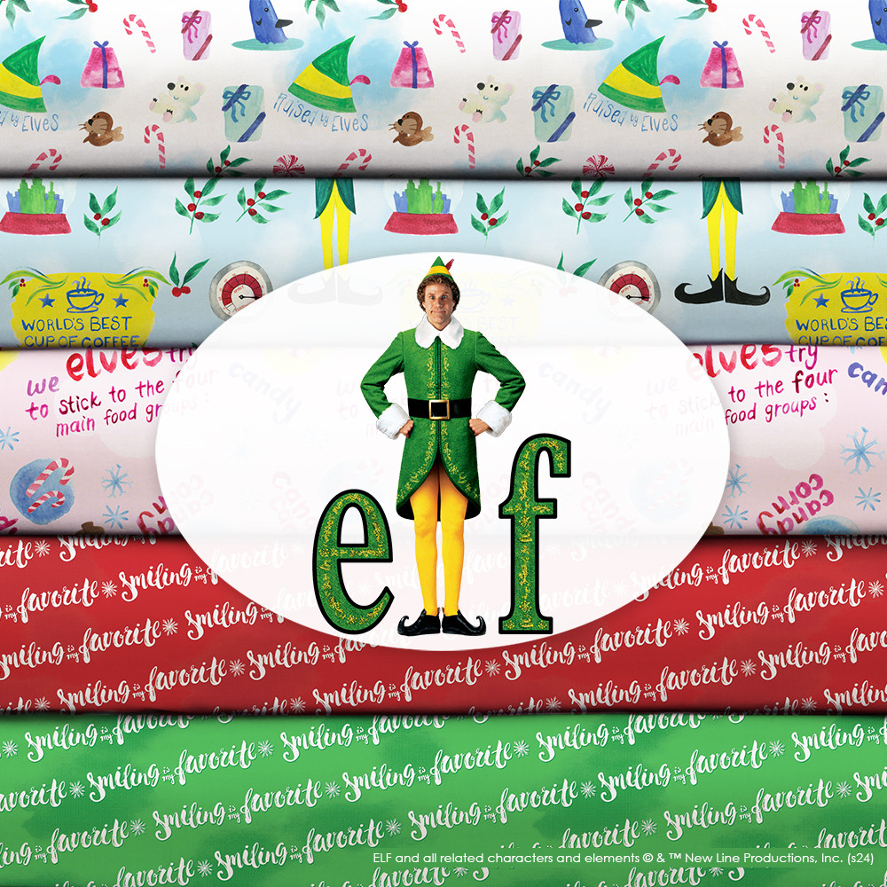 Elf the Movie Smiling Red Yardage by Camelot Fabrics | 23130128-01