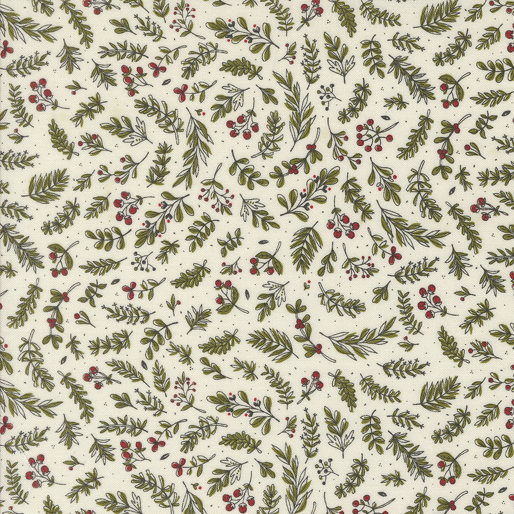 Emmitt and Ivy Holly Vanilla Yardage by Sweetwater for Moda Fabrics | 55695 11
