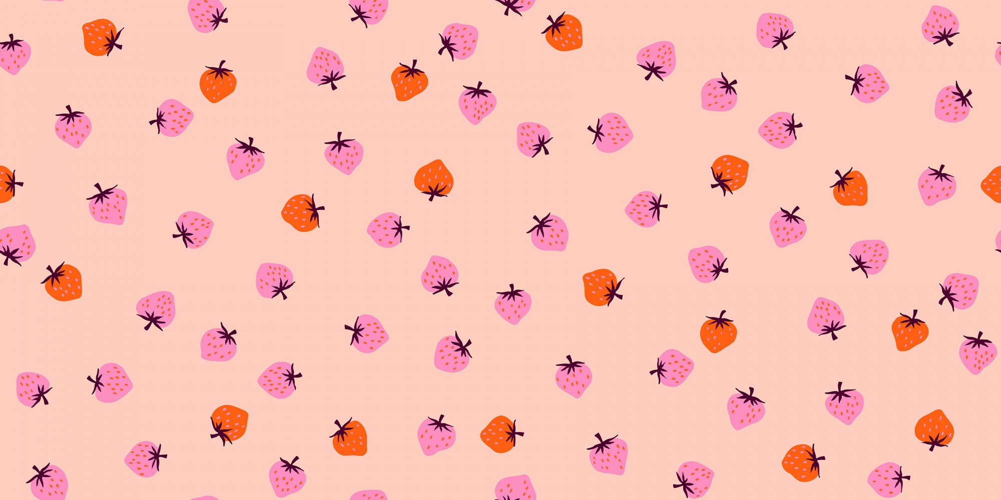 PRESALE Strawberry Pale Peach Strawberry Toss Yardage by Kimberly Kight for Ruby Star Society | RS3085 14