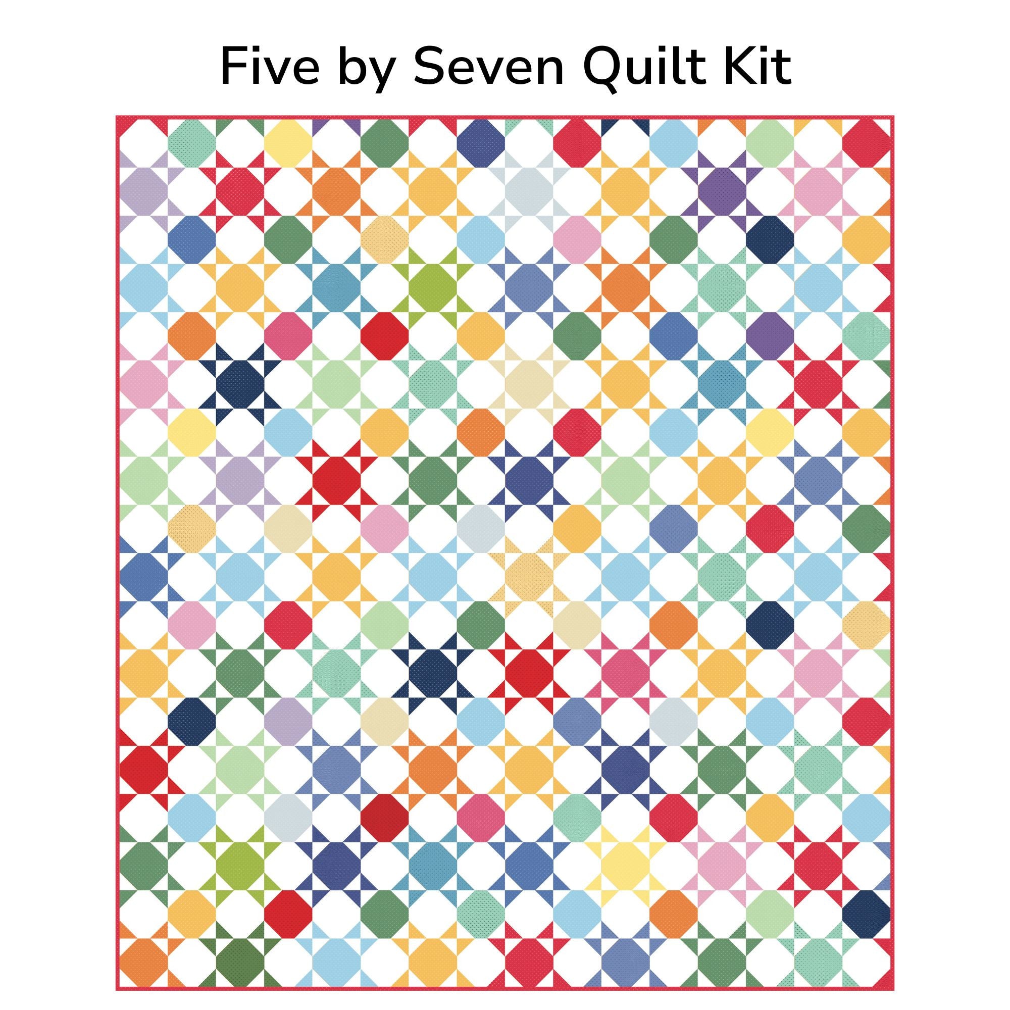 See Quilt Custom Quilt Kit With American Jane Pindots by American Jane for Riley Blake Designs | Size 64" x 72"