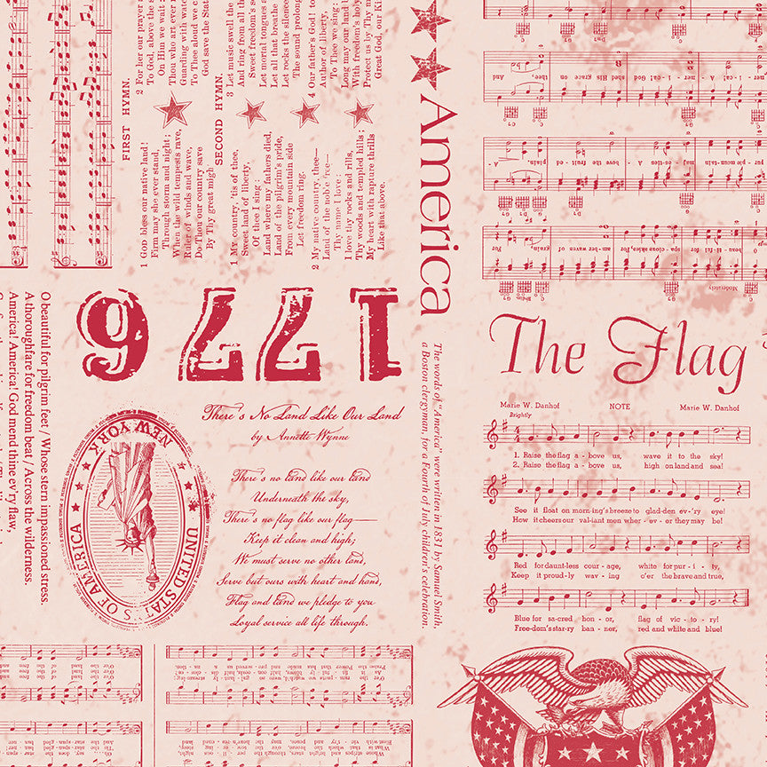 Wide Back Americana Liberty Red Yardage by Lori Holt of Bee in My Bonnet | 108" Wide Backing Fabric | WB16102-RED