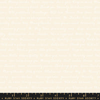 Salutations Hello Goodbye Natural Yardage by Rashida Coleman Hale for Ruby Star Society | RS1096 11