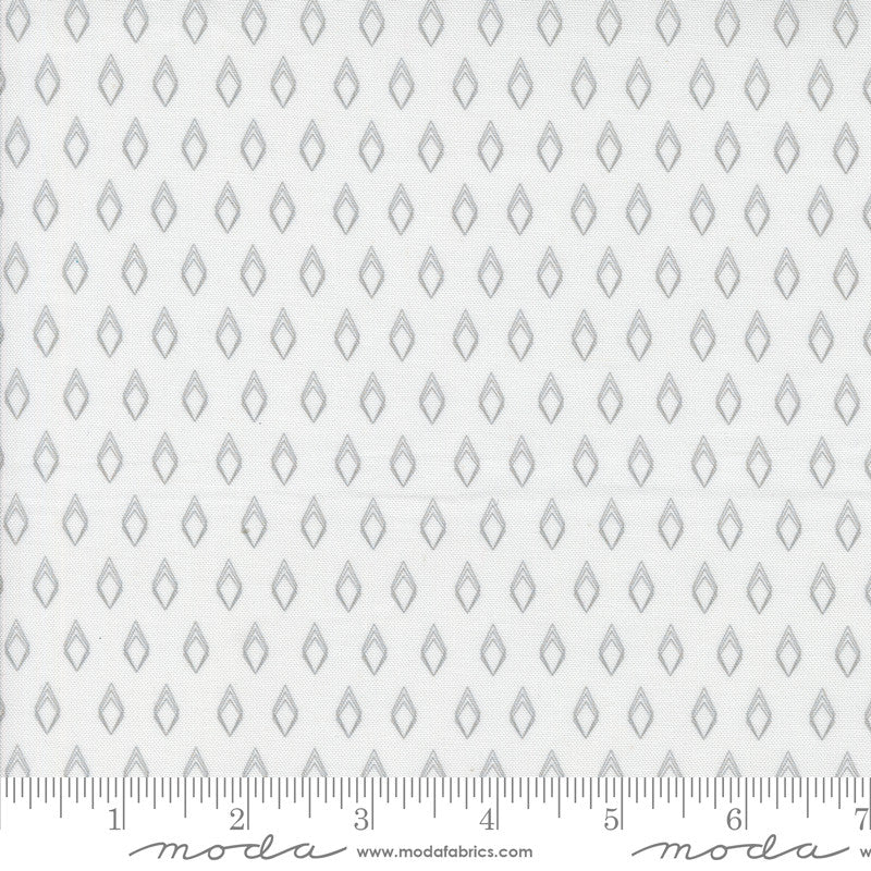 Mixed Bag of Bonbons Forever White Grey Yardage by Jen Kingwell for Moda Fabrics | 18250 11