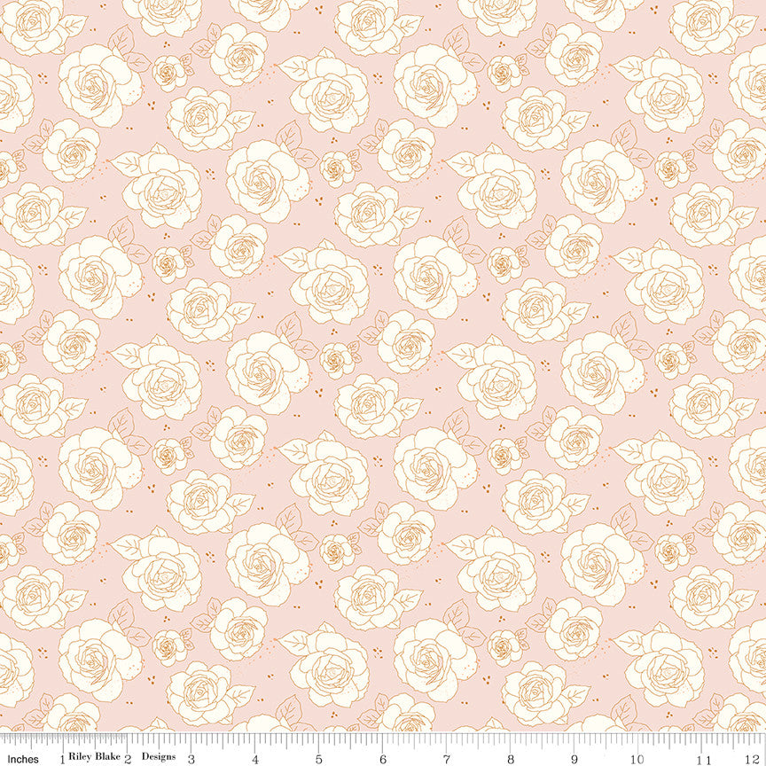 Sunsetridge Roses Ballerina Yardage by Minki Kim for for Riley Blake Designs | C15731-BALLERINA