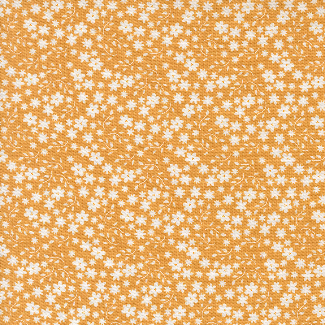 Raspberry Summer Blossom Apricot Yardage by Sherri & Chelsi for Moda Fabrics | 37693 14