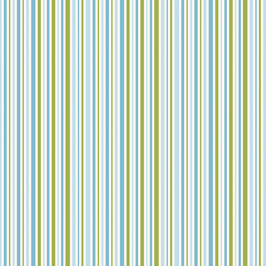 Little Darlin' Stripes Blue Yardage by the RBD Designers for Riley Blake Designs | C16976-BLUE