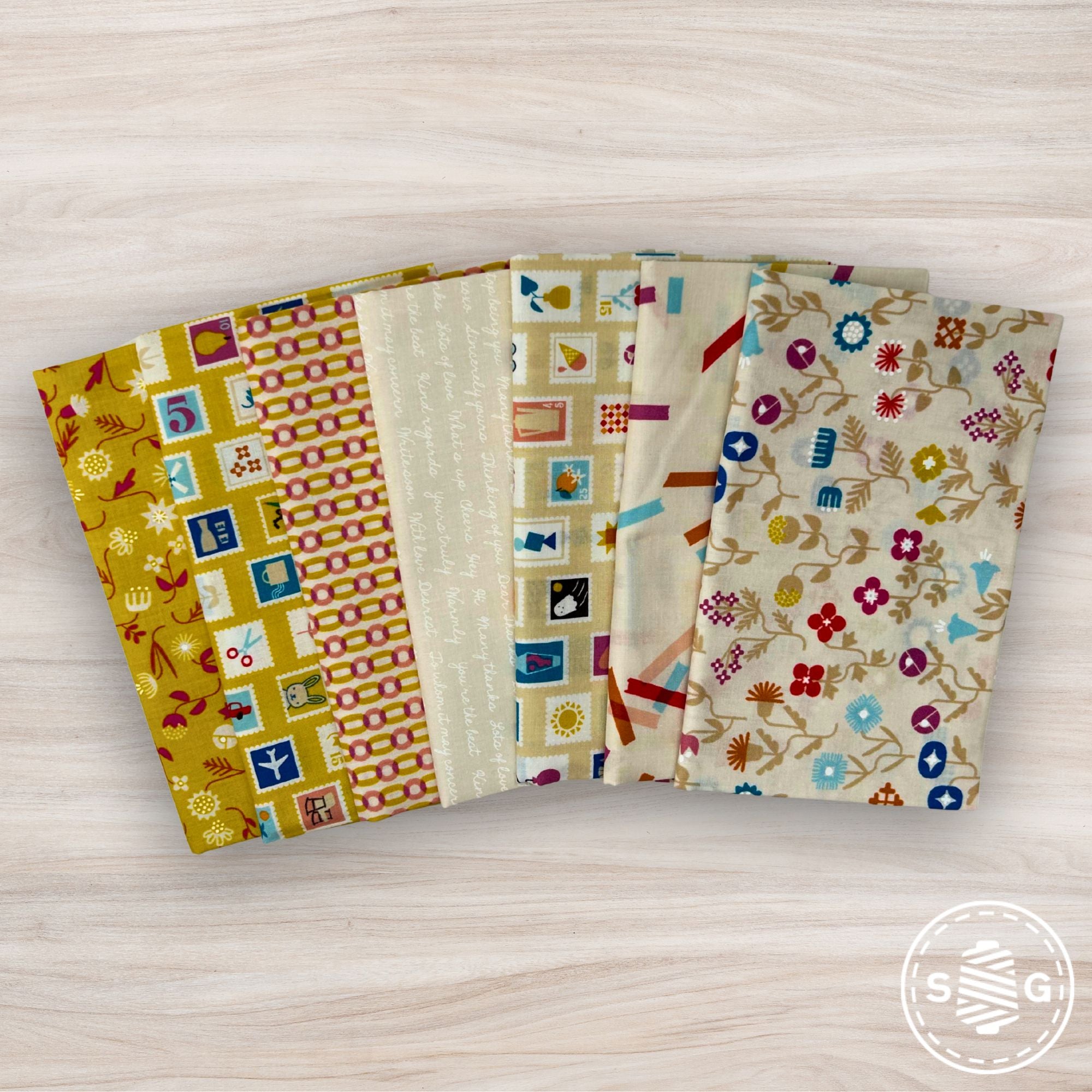Salutations Custom Fat Quarter Bundle Low Volume by Rashida Coleman Hale for Ruby Star Society | 7 Fat Quarters
