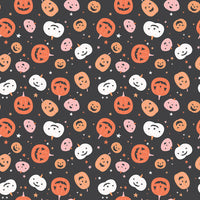 Hey Pumpkin Pumpkins Charcoal Yardage by My Mind's Eye for Riley Blake Designs | C16031-CHARCOAL