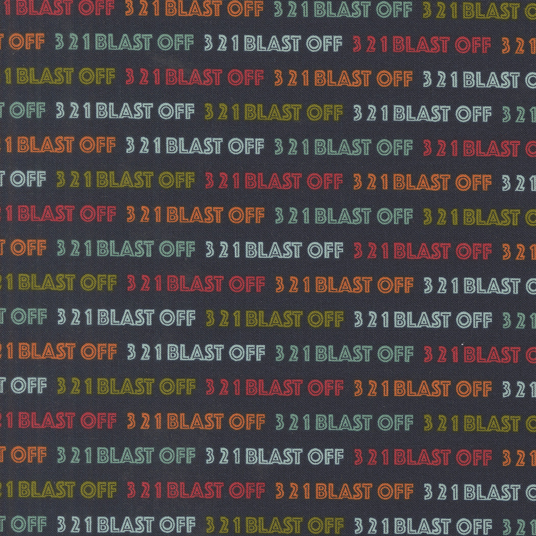 321 Blast Off Countdown Night Sky Yardage by Stacy Iest Hsu for Moda Fabrics | 20952 15