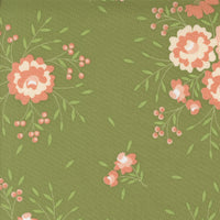 Abloom Prairie Springtime Rose Green Yardage by Corey Yoder for Moda Fabrics | 29210 15