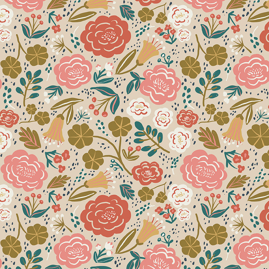 Ivy Reese Main Latte Yardage by Deena Rutter for Riley Blake Designs | C16600-LATTE