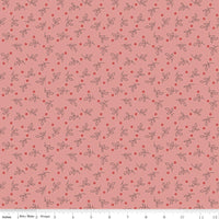 Gentler Times Pleasant Coral Yardage by Lori Holt of Bee in My Bonnet For Riley Blake Designs | C16482-CORAL