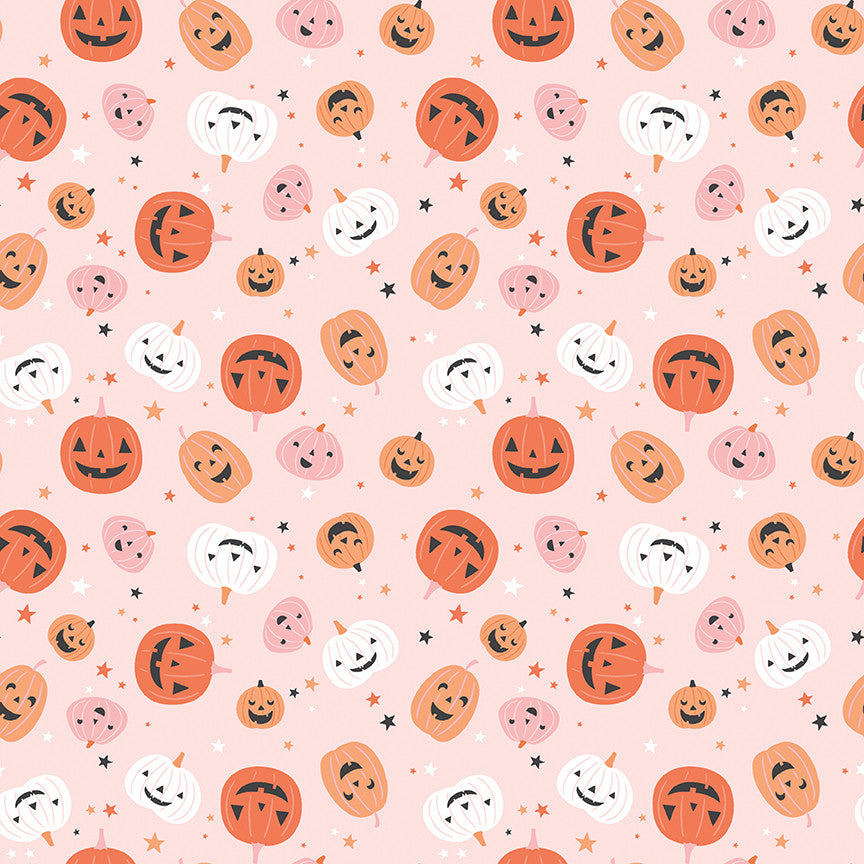 Hey Pumpkin Pumpkins Blush Yardage by My Mind's Eye for Riley Blake Designs | C16031-BLUSH