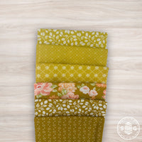 Portofino Custom Fat Quarter Bundle Pineapple Citron by Fig Tree & Co for Moda Fabrics | 6 Fat Quarters