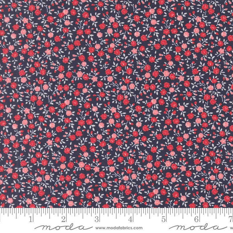 Summertime Navy Yardage by Camille Roskelley for Moda Fabrics | 55321 20