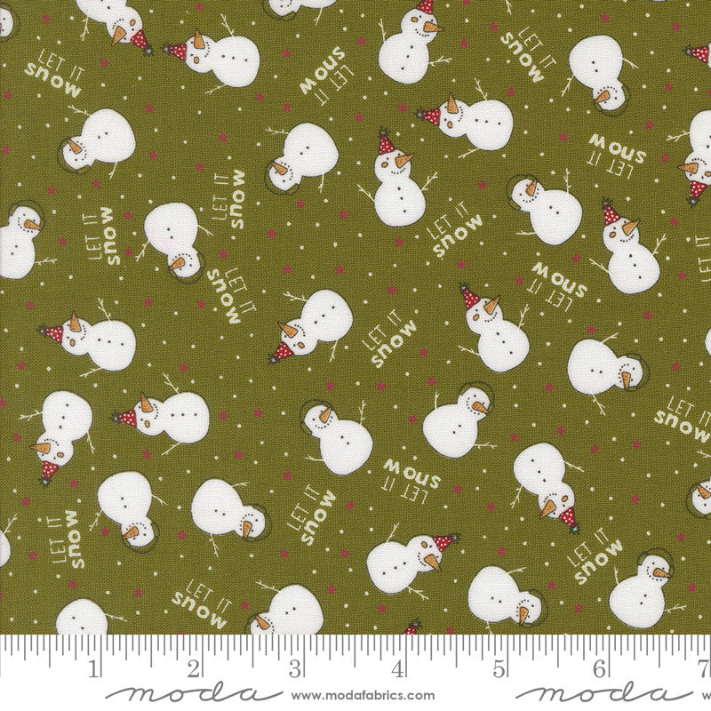 Emmitt and Ivy The Snow Kids Pine Yardage by Sweetwater for Moda Fabrics | 55691 13