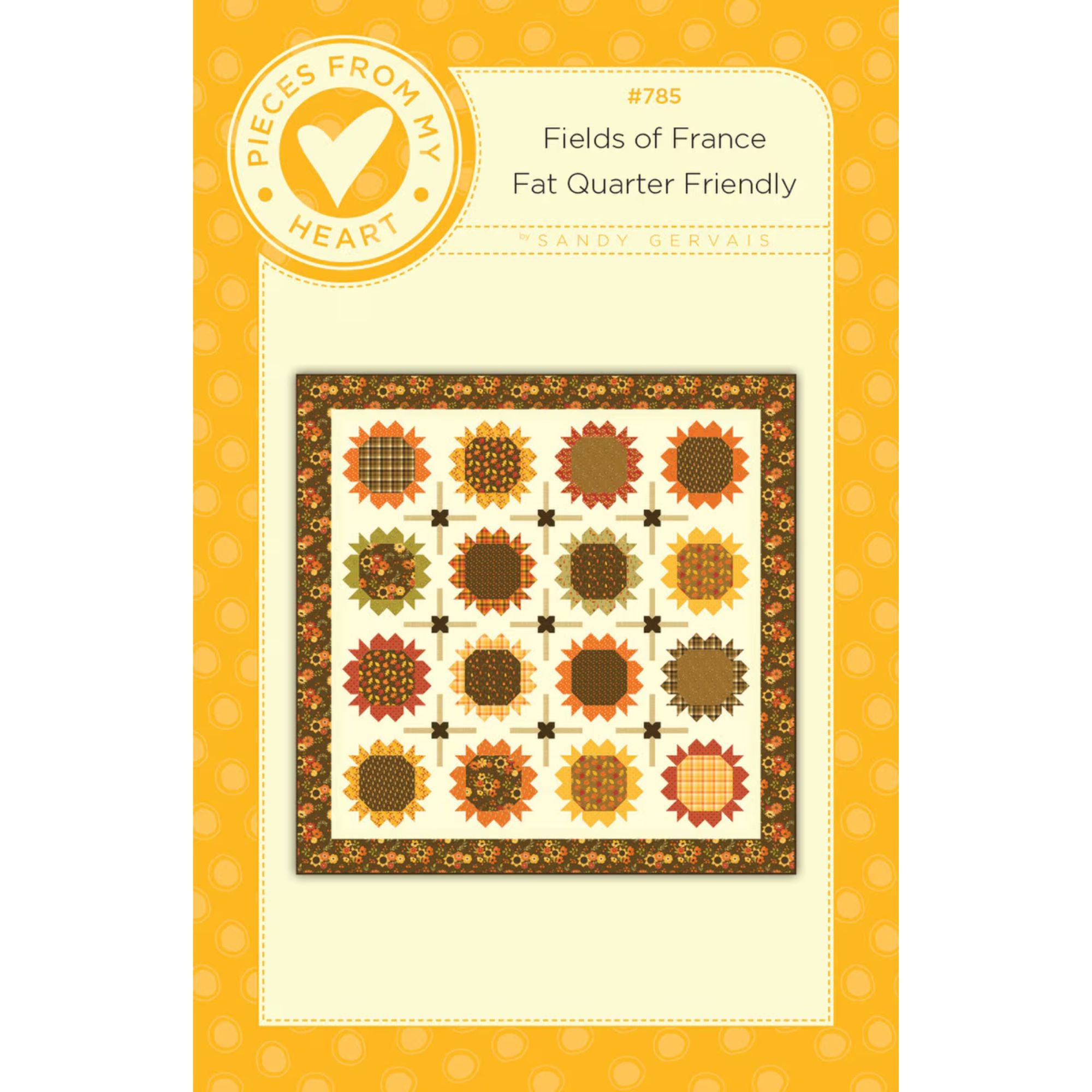 Fields of France Quilt Pattern by Sandy Gervais | P157-FIELDSOFFRANCE