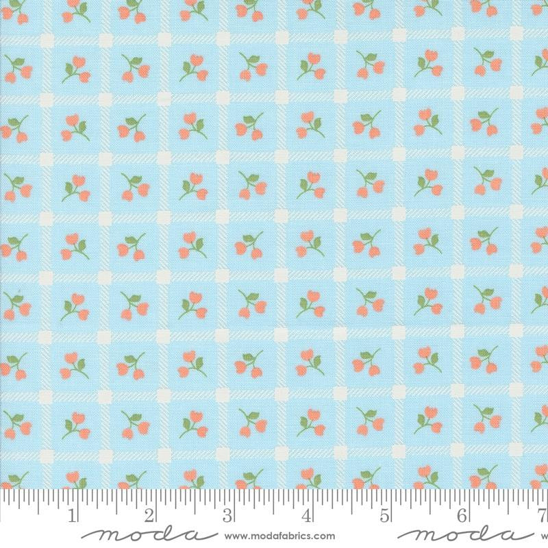 Dainty Meadow Picnic Petals Sky Yardage by Heather Briggs of My Sew Quilty Life for Moda Fabrics | 31742 22